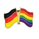 סיכת דגל קשת עם דגל גרמניה